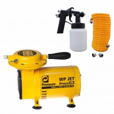 Motocompressor de Ar Direto 1/4HP Bivolt com Kit para Pintura - WP JET G3 - PRESSURE